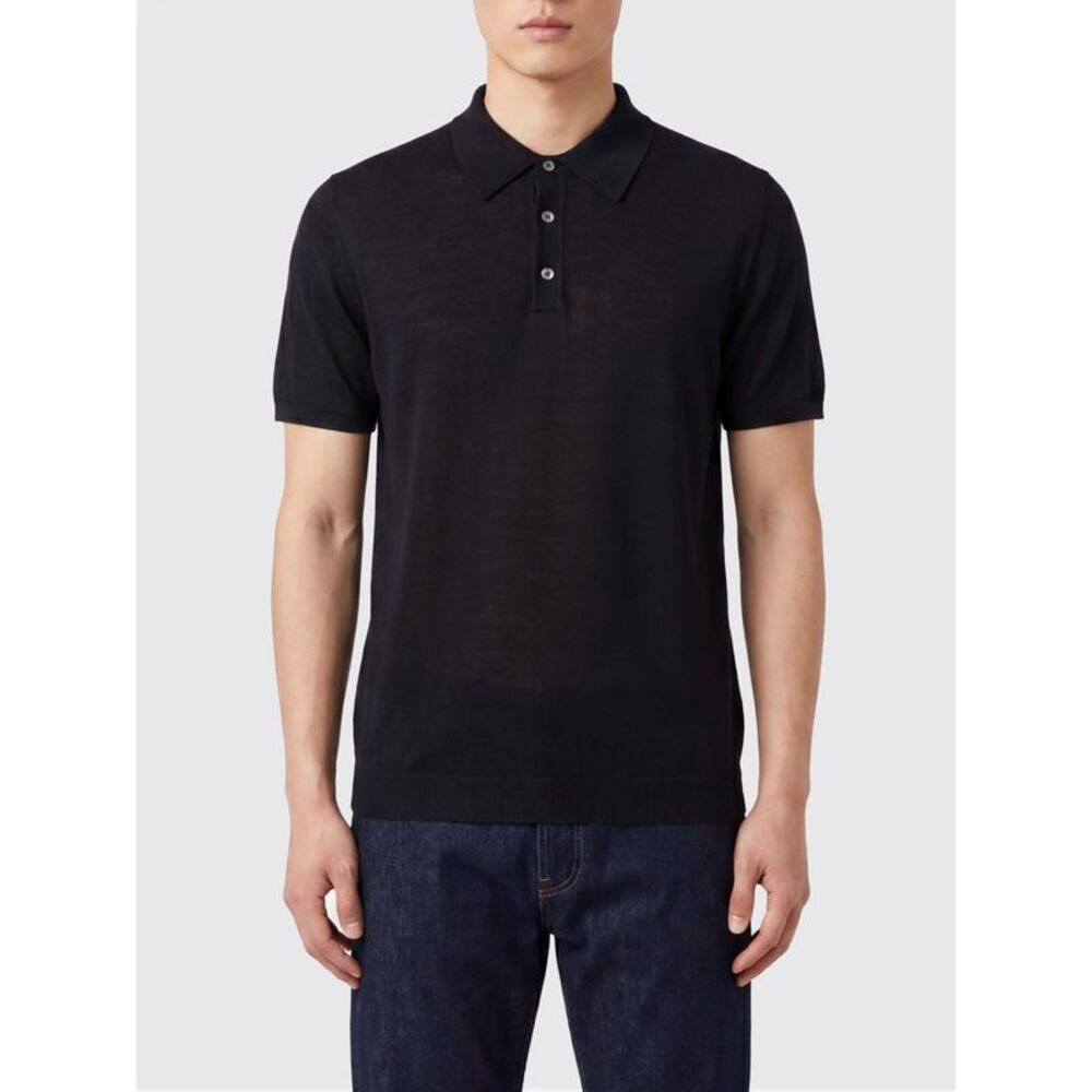 Roberto Collina Polo Shirt Men Black